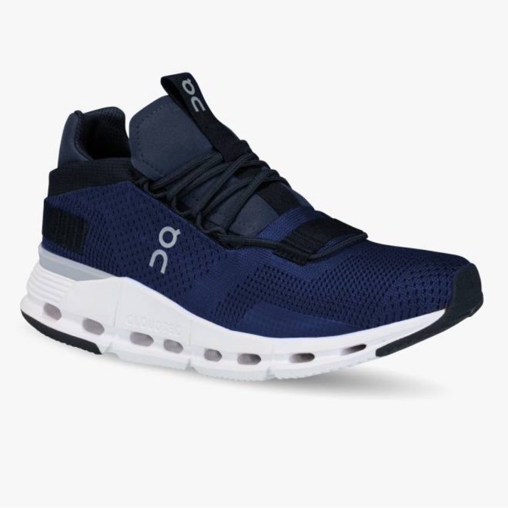 On Cloudnova Sneakers in Navy/White